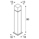 Dimensioned drawing