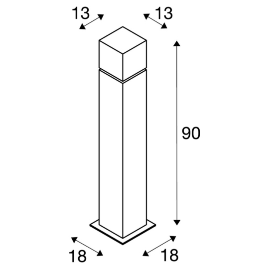 Dimensioned drawing