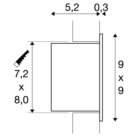 Dimensioned drawing