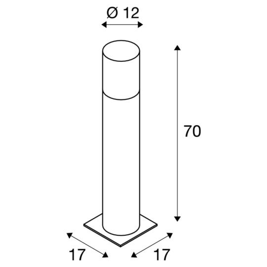 Dimensioned drawing