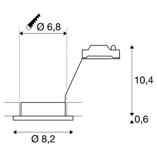 Dimensioned drawing