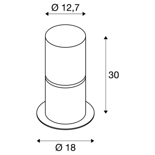 Dimensioned drawing