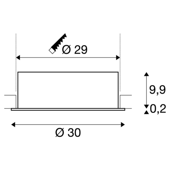 Dimensioned drawing