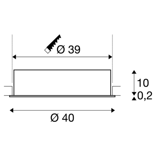 Dimensioned drawing