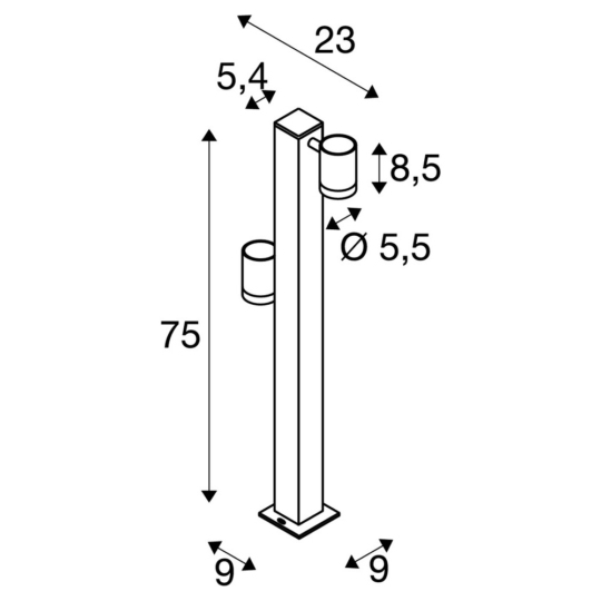 Dimensioned drawing