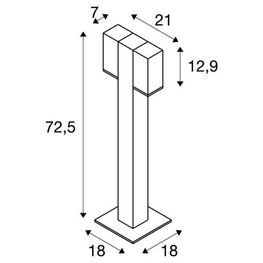 Dimensioned drawing