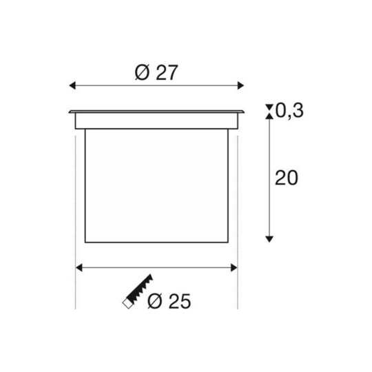 Dimensioned drawing