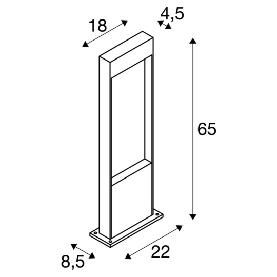 Dimensioned drawing