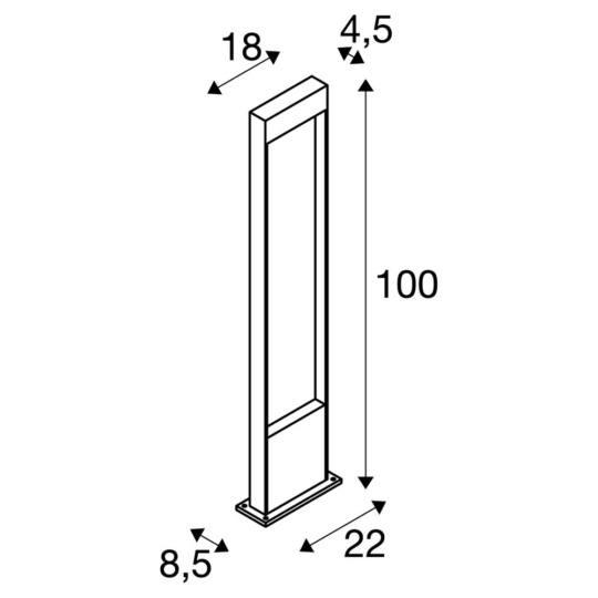 Dimensioned drawing