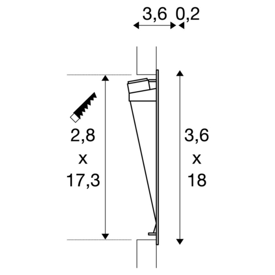 Dimensioned drawing