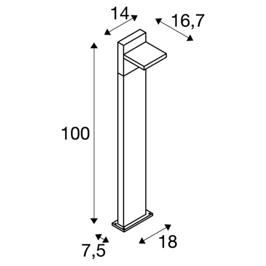 Dimensioned drawing