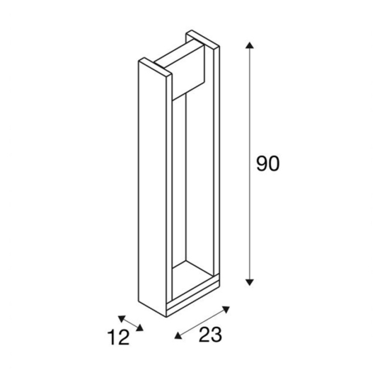 Dimensioned drawing