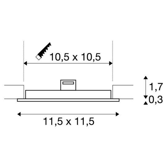 Dimensioned drawing