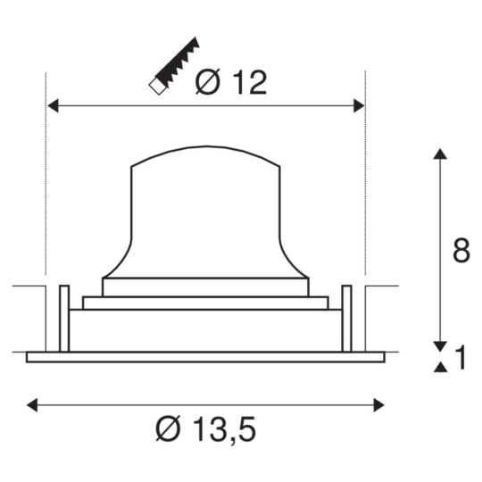 Dimensioned drawing