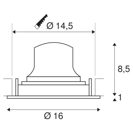 Dimensioned drawing