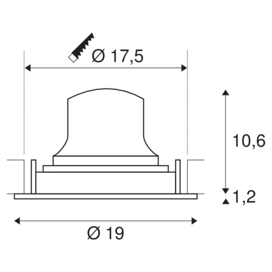 Dimensioned drawing