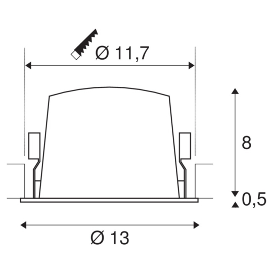 Dimensioned drawing