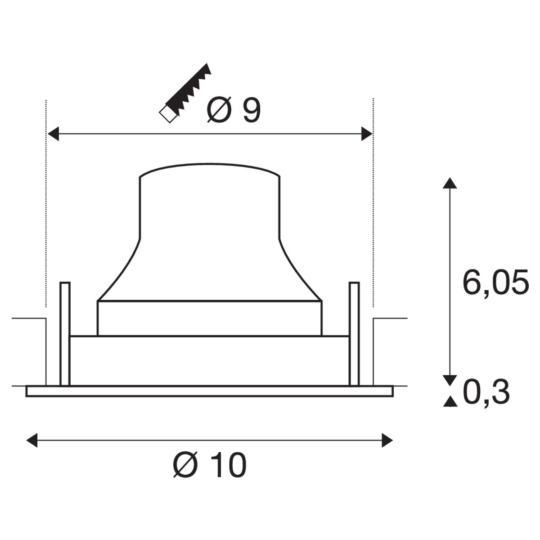 Dimensioned drawing