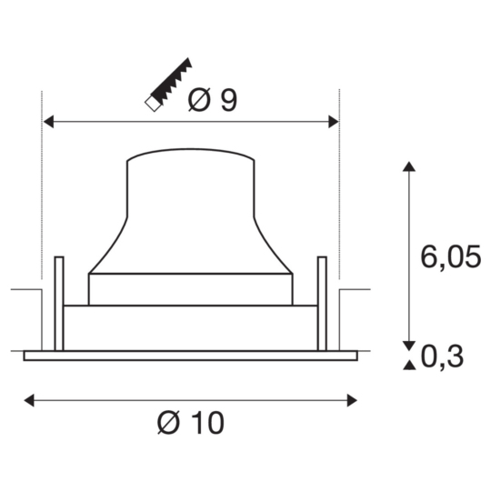 Dimensioned drawing