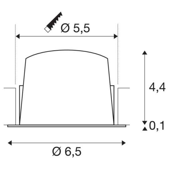 Dimensioned drawing