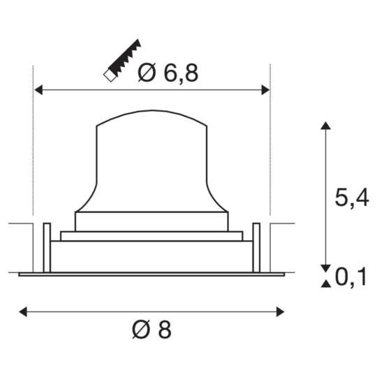 Dimensioned drawing