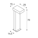 Dimensioned drawing