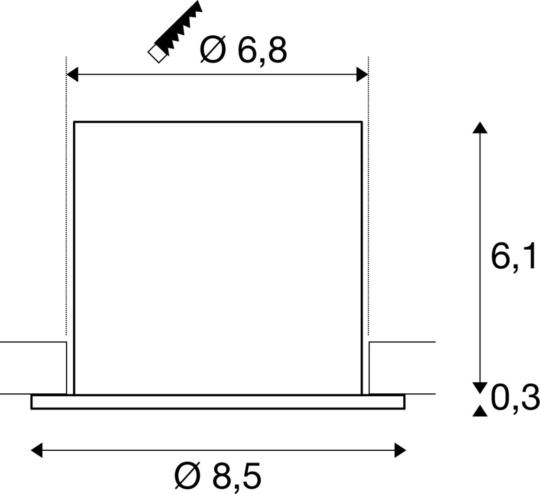 Dimensioned drawing