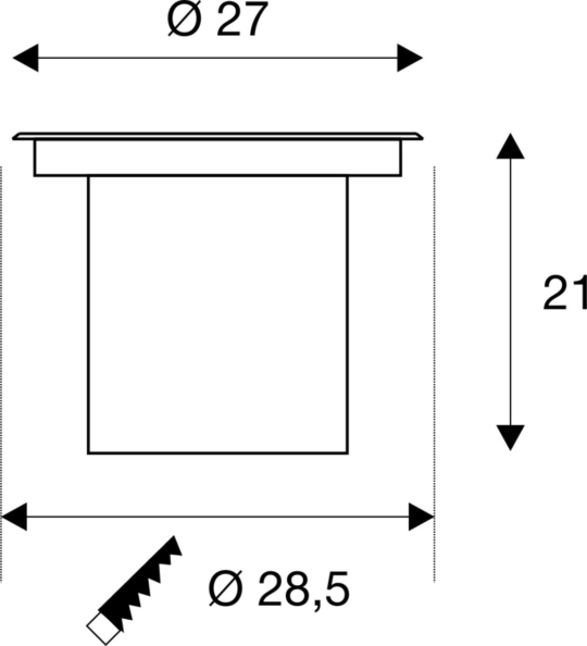 Dimensioned drawing