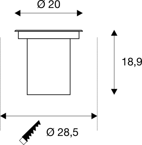 Dimensioned drawing