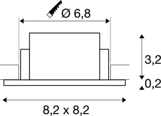 Dimensioned drawing