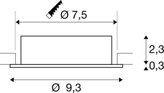 Dimensioned drawing