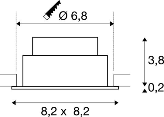 Dimensioned drawing