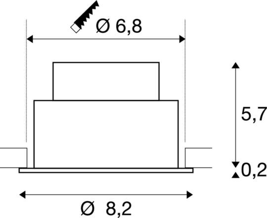 Dimensioned drawing