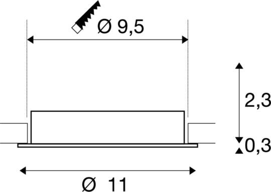 Dimensioned drawing