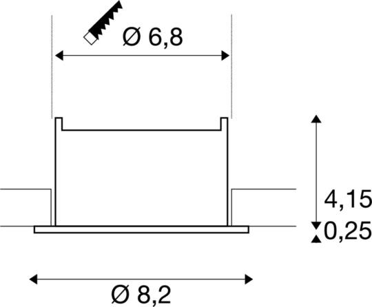 Dimensioned drawing