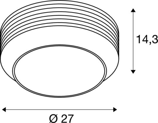 Dimensioned drawing