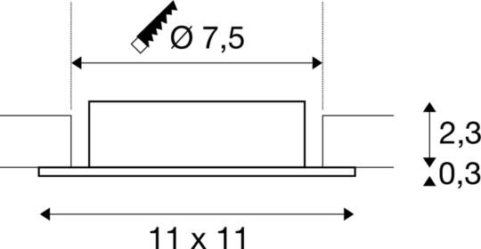 Dimensioned drawing