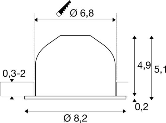 Dimensioned drawing