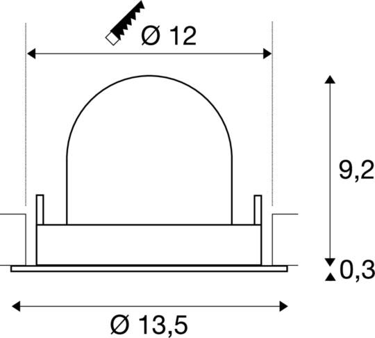 Dimensioned drawing