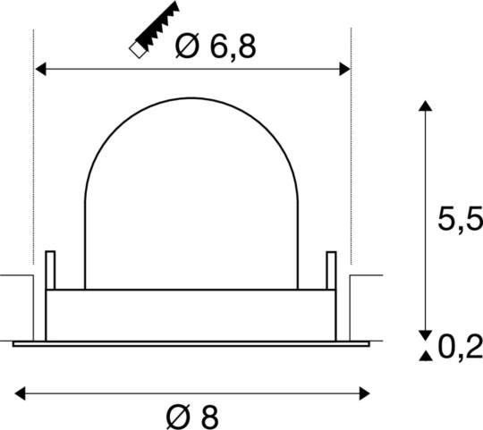 Dimensioned drawing