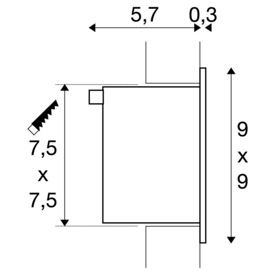 Dimensioned drawing