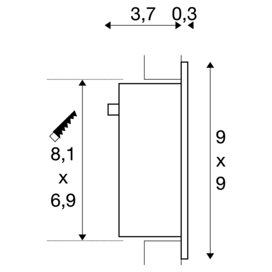 Dimensioned drawing