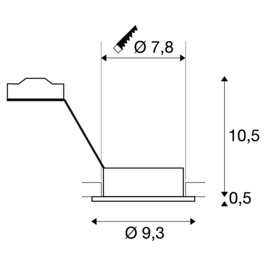 Dimensioned drawing