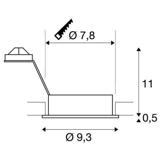 Dimensioned drawing