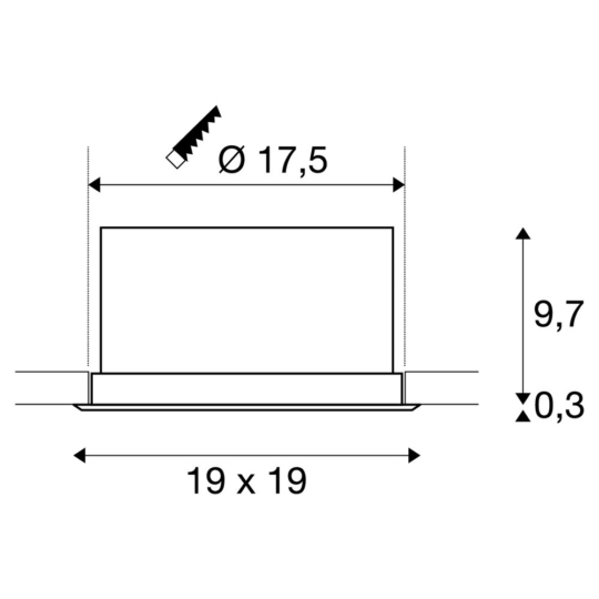 Dimensioned drawing