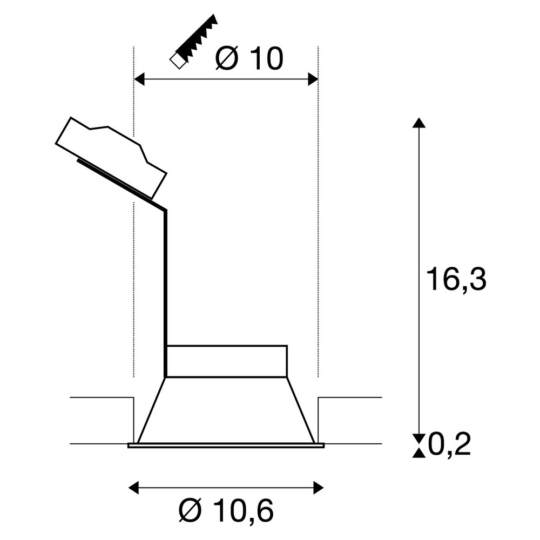 Dimensioned drawing