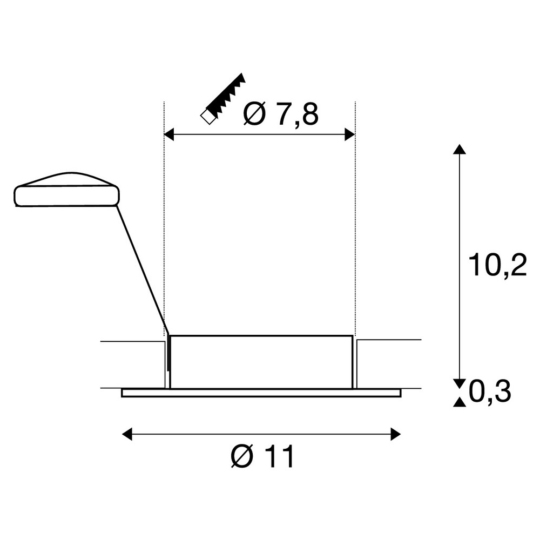 Dimensioned drawing