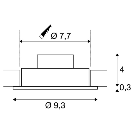 Dimensioned drawing