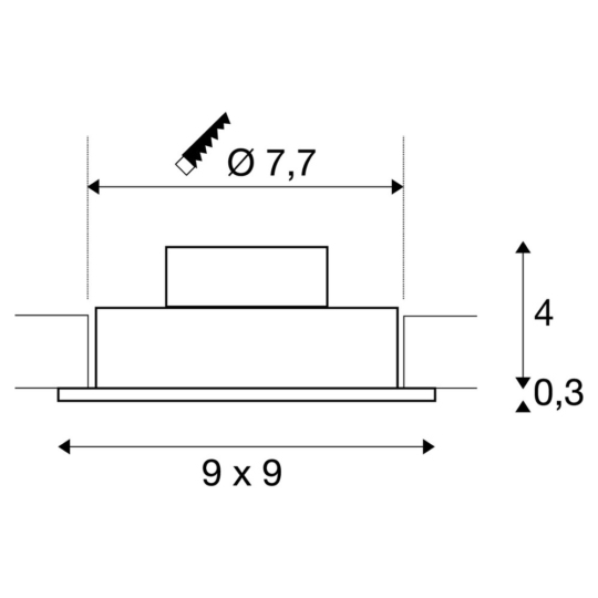 Dimensioned drawing