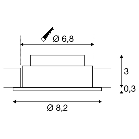 Dimensioned drawing